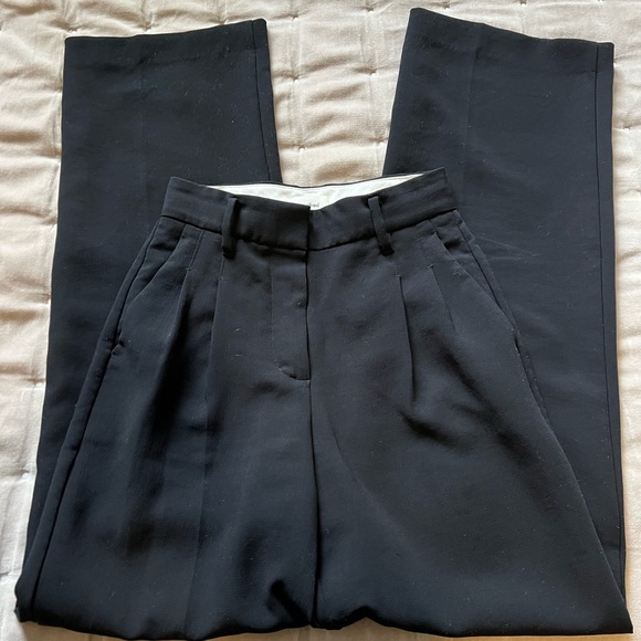 Wilfred Pants - Wilfred effortless Black Straight Leg Pants